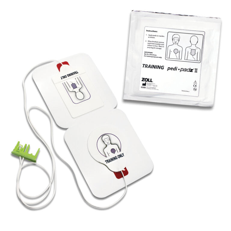 ZOLL Pedi-padz® II Training Electrodes – 6 Pairs per Case